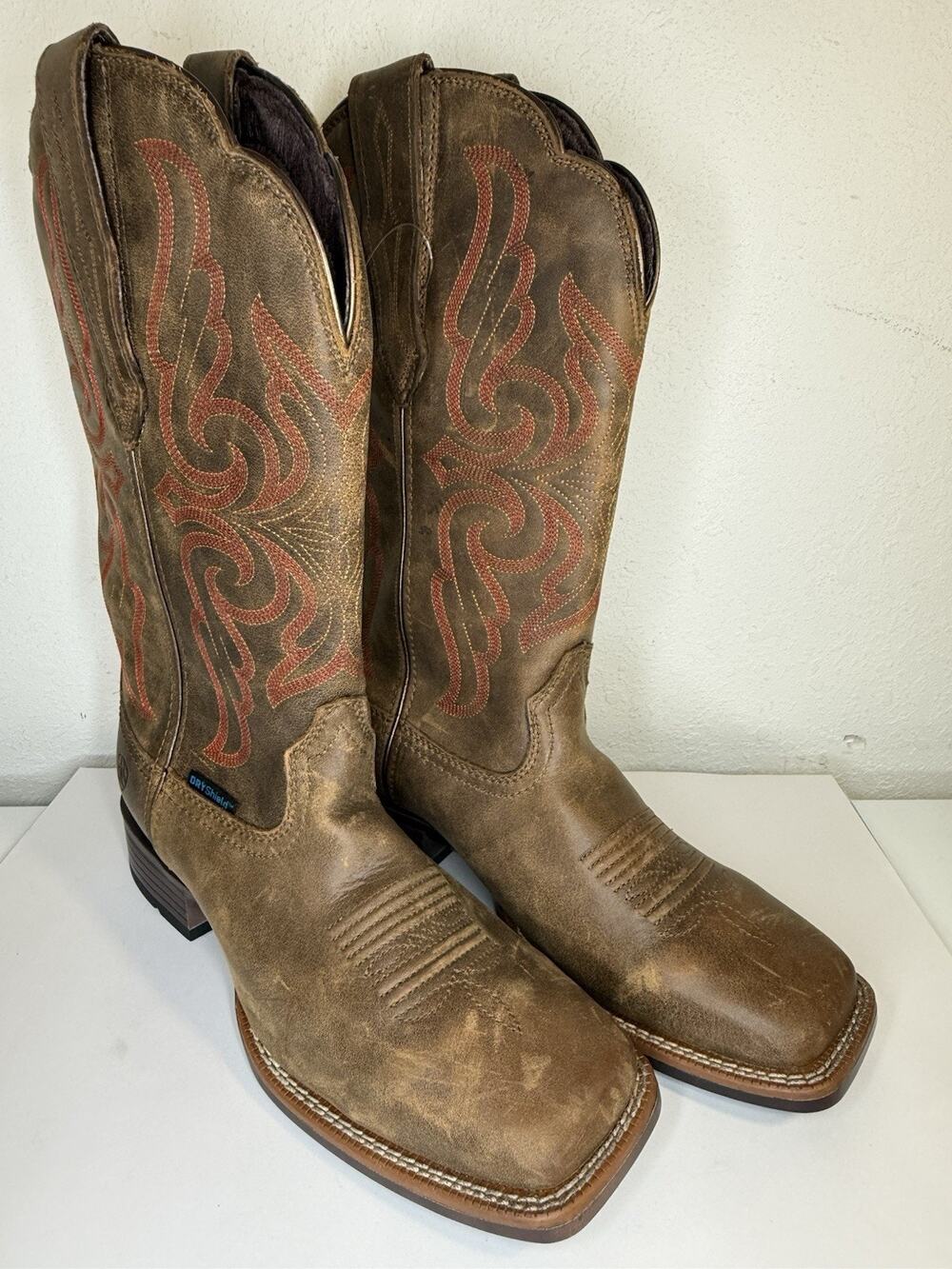 Ariat Primera StretchFit Womens 9B Waterproof Western Boots Brown